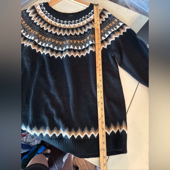Talbots fair isle Women's Sweater XL - Picture 9 of 11